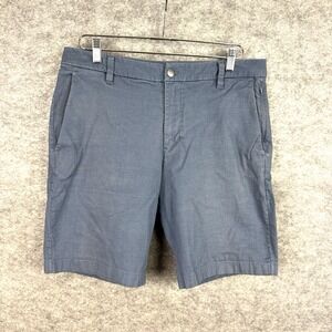 Lululemon Commission Shorts 34 Blue Classic Fit Chino 9" Qwick Oxford Stretch